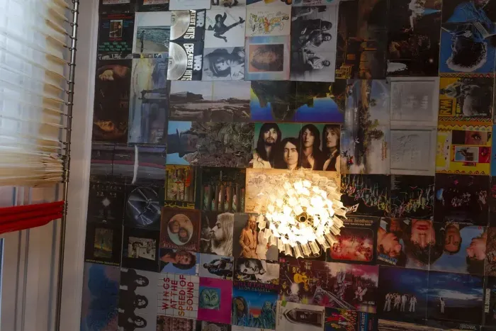 Album Covers Formal Dining Seating (6-8) Double Sliders to Deck Views | Large Buffet with plenty of dinner and service ware!