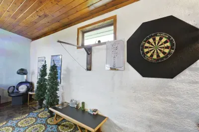 Grand Game Room | Ping-pong Table | Foosball | Air Hockey | Pool Table | Darts | Ring-hook | Kids Play Area | Arcade Games | 2- Smart TV's | XBox | Movie Chairs | Hot Tub (4-6 ppl) | Sauna