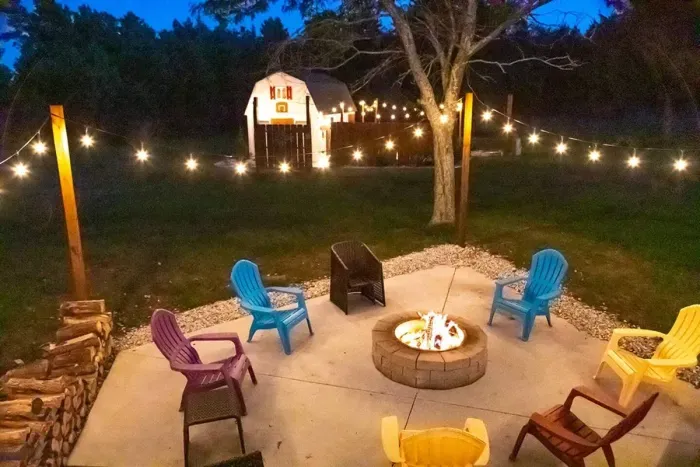 Tiny Ranch House Twilight view