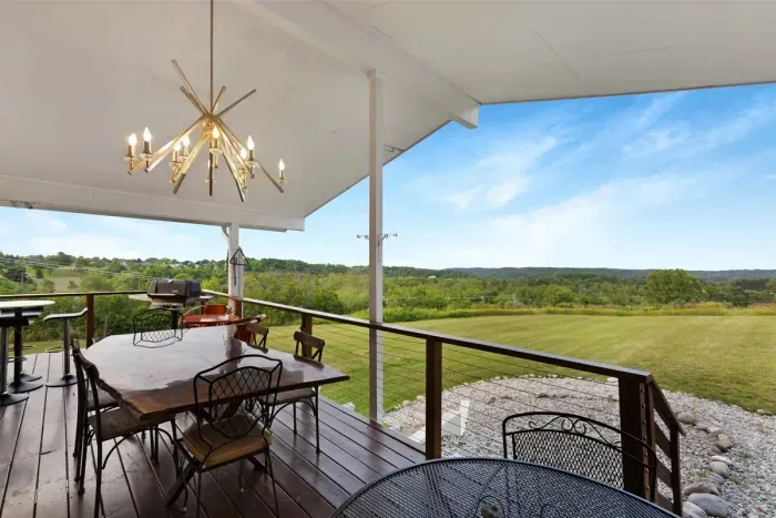 Countryside Views | Back Deck Covered Outdoor Dining | Seats 10-12