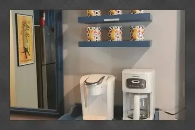 Traverse City Bungalow -  Keurig Combo single & full pot coffee maker & k-cups starter supply!