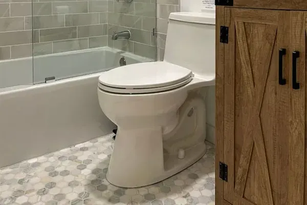 Bathroom 2 is on the ground floor and has been newly remodeled