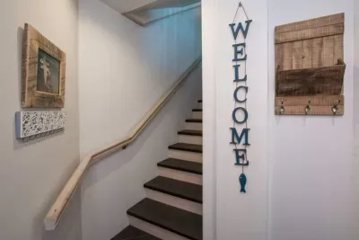 Welcome!! Up the stairs is the main living area.