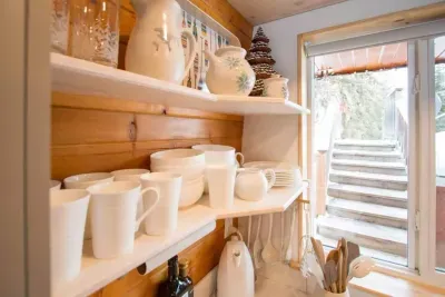 Beautiful Mikasa and pottery dishes to use.