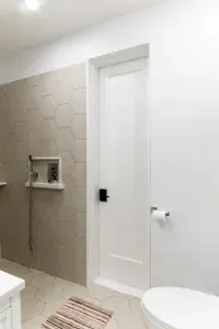 Access door to the laundry room