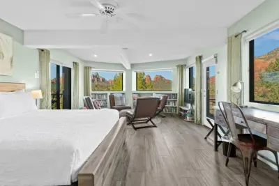 [Bedroom 2] An exceptionally spacious bedroom offering a great place to stretch out, lounge, or work comfortably.