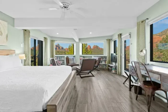 [Bedroom 2] An exceptionally spacious bedroom offering a great place to stretch out, lounge, or work comfortably.