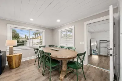 Perfect for evenings together, gather for dining or game night adjacent to the living area.