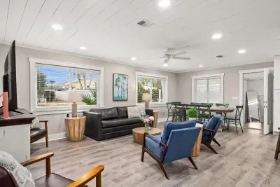 Located just inside the front door, the keeping room is a perfect place to gather to dine, watch the new HDTV, or play games at night.