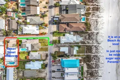 The beach access, number 19, is just a short flat walk away. The convenience is unbeatable, as you can easily return to the home for a snack or restroom. No waiting on busy elevators!