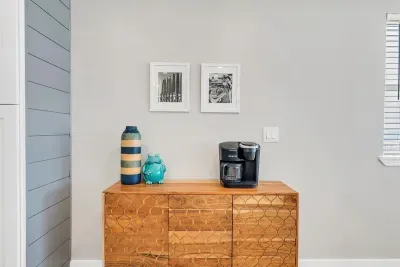 A Coffee Bar offers both Keurig or drip coffee to get your Panama City Beach vacation started on the right (caffeinated!) foot. Pick up a mug, pour yourself a cup, and rest in the rocking chairs or on the deck for the best beach views.