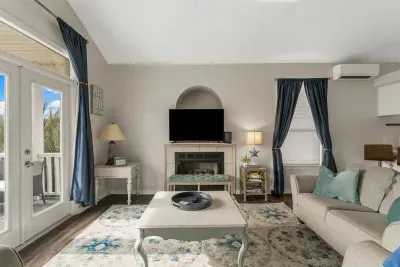 The main living, dining, and kitchen spaces are located on the 2nd level of the home. The primary bedroom is also located on this level.