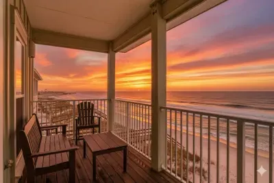 Escape to "A Wave From It All," your private, beachfront, home away from home in Cape San Blas, FL. The home is located in the "North Cape," just beyond the stump hole and boulders.