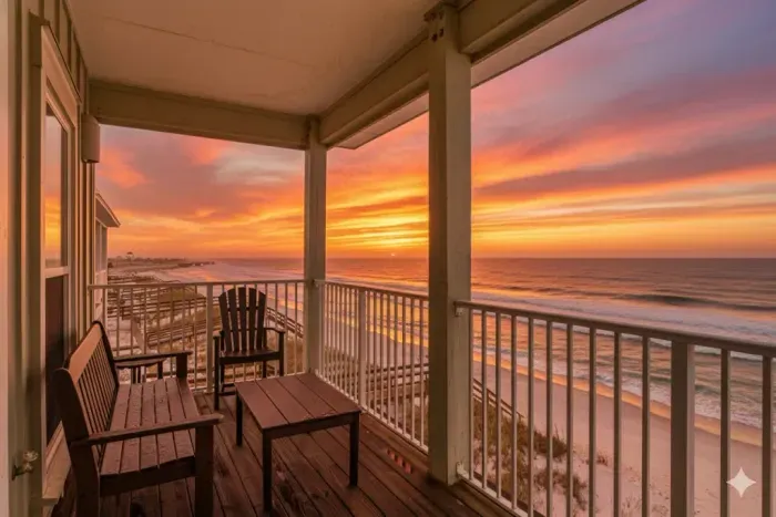 Escape to "A Wave From It All," your private, beachfront, home away from home in Cape San Blas, FL. The home is located in the "North Cape," just beyond the stump hole and boulders.