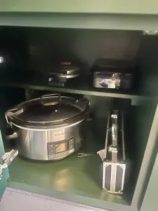 Waffles? Check
Crock Pot dinner after a day exploring? Also check.