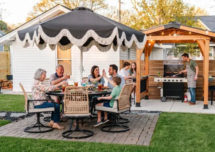 Outdoor family dining at its best!