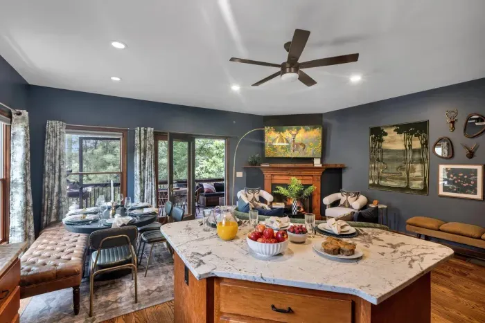 Open Living Room/Kitchen so everyone can hang out together.