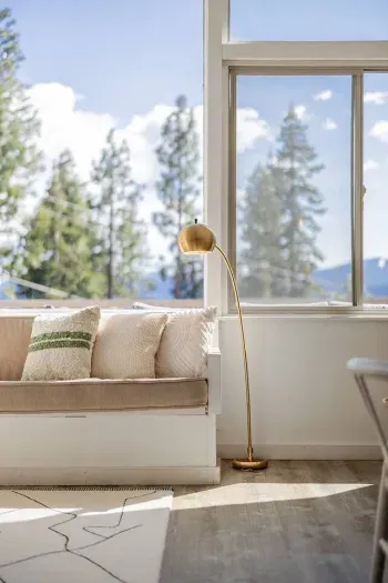 This might just be our favorite spot to take in the forest and lake views.