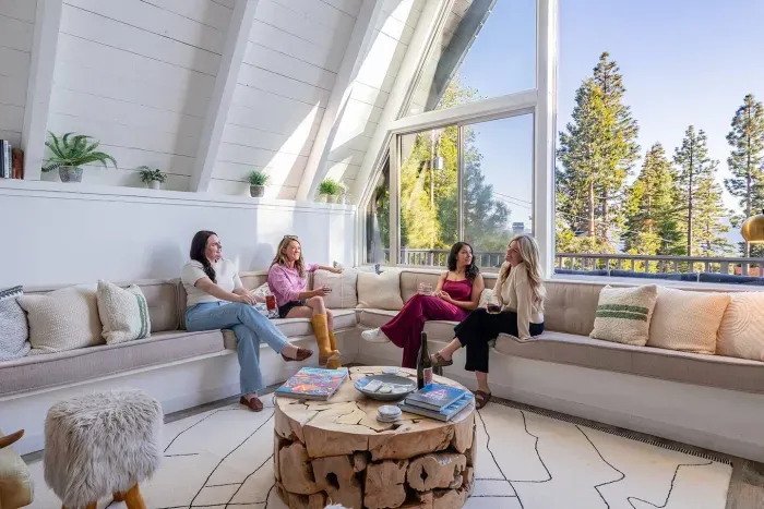 Gather the group, grab a drink, and enjoying catching up at Stuga '66