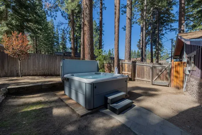Our Hot Springs Spa is newly installed and this area has new landscaping! 