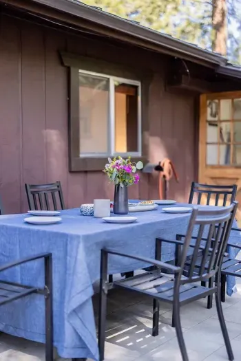 Full setup for dining alfresco is available for your use!