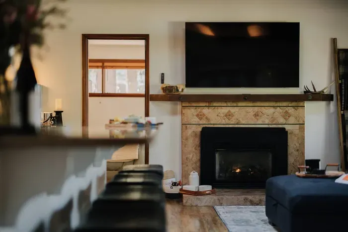 Evenings by the fireplace are magical here!