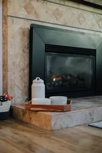 We provide treats, toys and everything you'll need to vacation with your pup. Please check beforehand to let us know about your dog(s). They will love curling up next to our gas fireplace! 