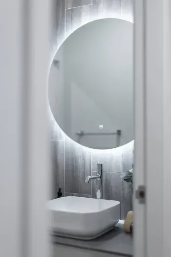 Another angle on the half bath.