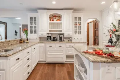 Our kitchen has a full coffee setup-- featuring a standard coffee machine, a Pour-over setup, and a Keurig machine. We even provide some pods to get you started.