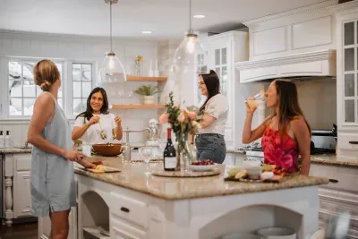 Lots of room for everyone in the kitchen!