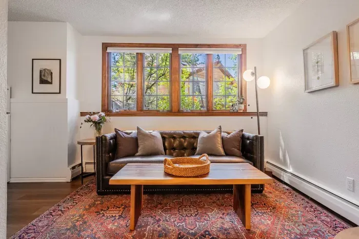 Our mother-in-law unit is located on the ground floor, just off the kitchen. 