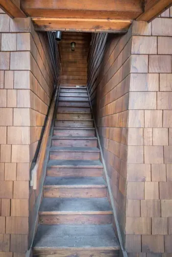 Just one set of stairs up to The Après Stay, our door is on the right