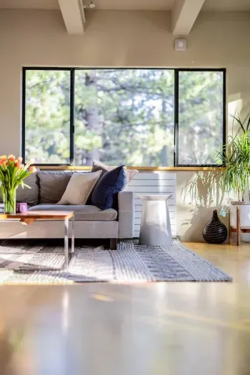 The light in this home is truly magical.  Every single window faces a gorgeous view!