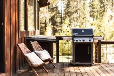BBQ available for your use. We provide propane!