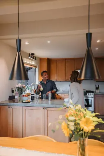 Catch up with friends at Echo View Chalet. 