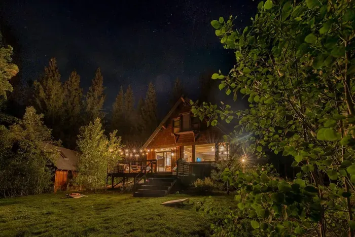 Evening at Echo View Chalet is truly special. 