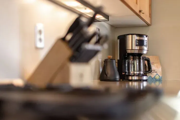 Our kitchen is fully stocked for you and your guests. We provide the coffee, produced by local roasters Alpen Sierra.