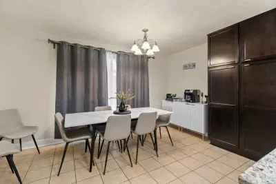 Convenient dining space next to the kitchen.