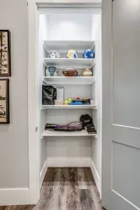 Well-stocked game supply closet