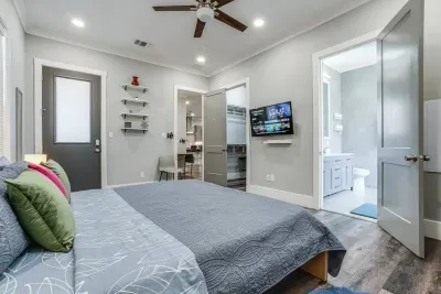 Welcome to our convenient master bedroom retreat with an attached master bath!