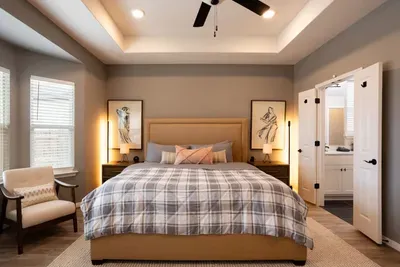 Comfortable master bedroom downstairs with en suite for added privacy.