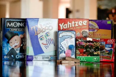 A selection of board games offering fun and entertainment for all ages, perfect for cozy game nights indoors.