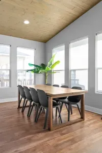 Gather everyone around the table for meals, games, and quality time with plenty of natural light.