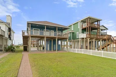 Backyard for the family and four legged friends to play and relax after a wonderful day on the beach.