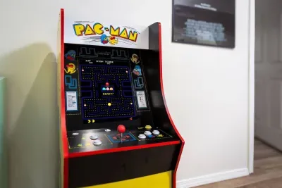 Game on! Enjoy endless fun with classic arcade games right in the cozy living room, perfect for family battles and late-night laughs.