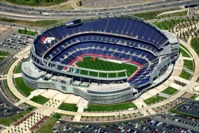 Coors Field is a baseball stadium in downtown Denver, home to the Colorado Rockies. Known for its scenic mountain views and hitter-friendly altitude, it's a popular spot for sports fans and visitors alike.