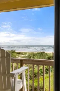 Third level deck includes elevated chairs to take in the amazing views of the beautiful sunrises.