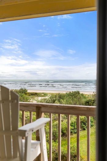 Third level deck includes elevated chairs to take in the amazing views of the beautiful sunrises.