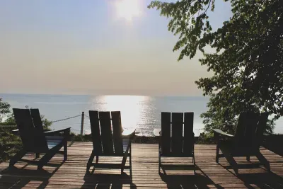 Take in the spectacular views of Lake Michigan. Whether you start your day at the viewing deck with a cup of coffee or wind down with a glass of wine at sunset, this exceptional spot provides an unforgettable experience that will leave you mesmerized.