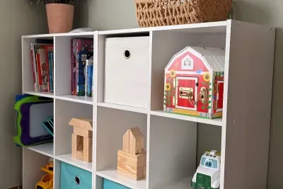 A space for our younger guests.  Located in the upstairs daybed bedroom, little ones will find a special space of their own to play. 